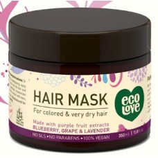 Органическая маска для окрашенных и очень сухих волос, EcoLove Purple collection Hair mask for colored and very dry hair 350 ml